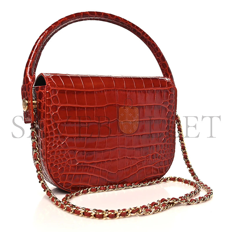 CHANEL MASTER MINI FLAP BAG WITH TOP HANDLE AS6424 (20*16*5cm)